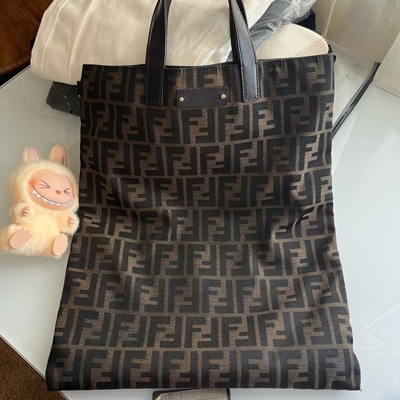 FENDI VINTAGE ZUCCA CANVAS TOTE - Picture 13 of 16